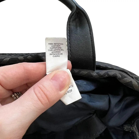 Tommy Hilfiger Black Signature Logo Canvas Shoulder Bag - Picture 7 of 7